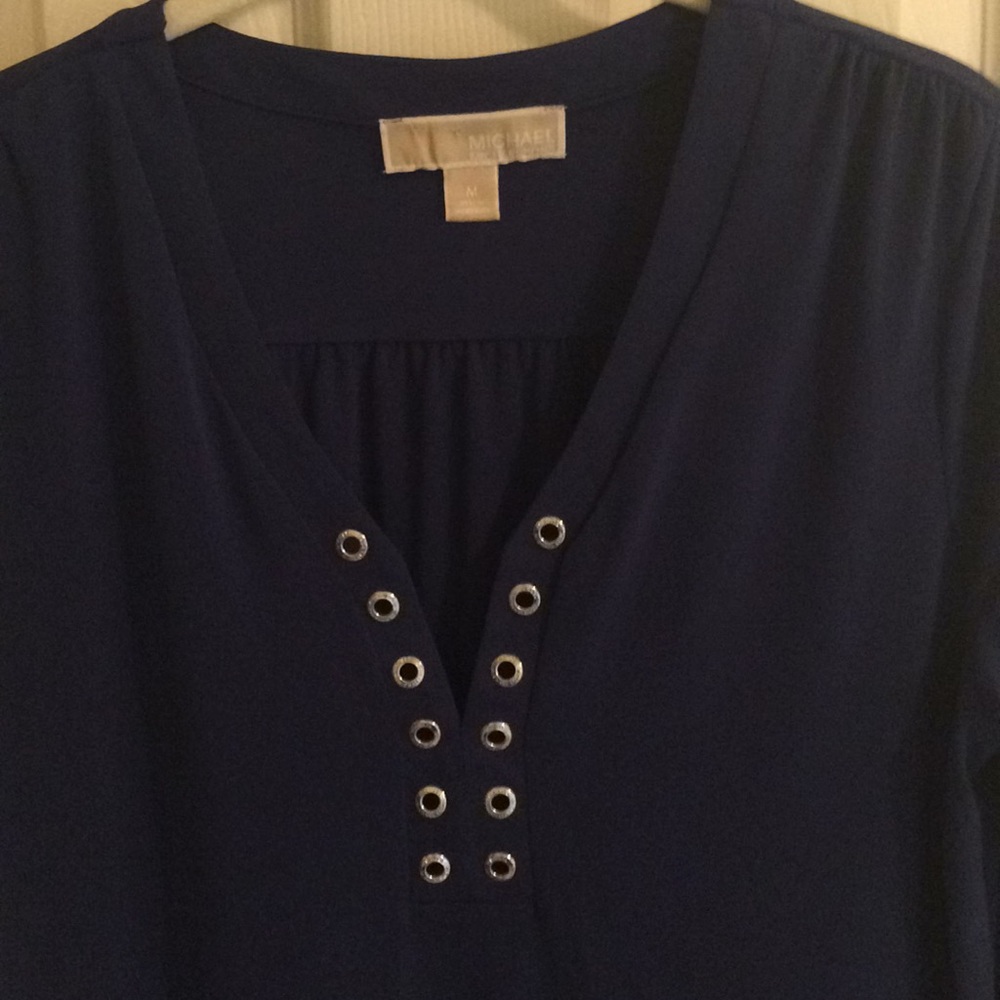 MICHAEL  KORS Navy Blue Blouse